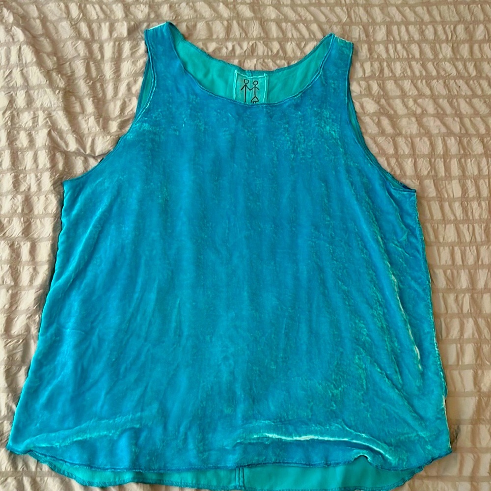 Johnny Was velvet Tunic Top